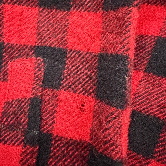 Vintage Woolrich Shirt Jacket Large Hunting Buffalo Plaid Flannel Shacket 60s - Picture 4 of 10